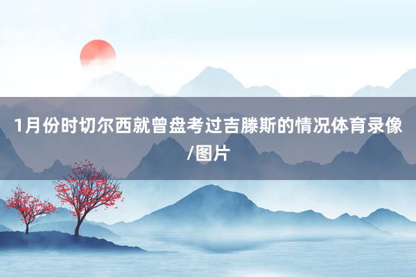 1月份时切尔西就曾盘考过吉滕斯的情况体育录像/图片