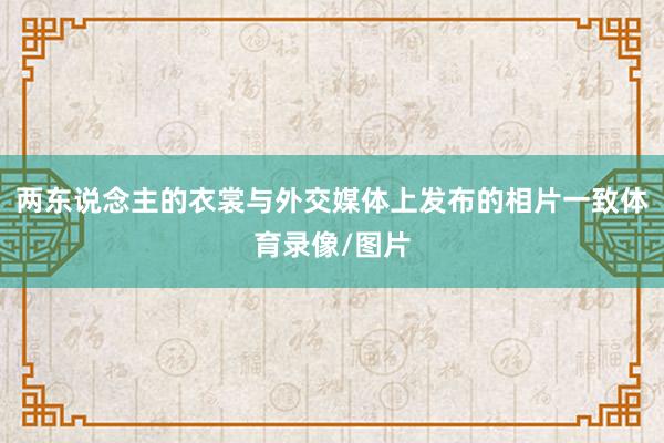 两东说念主的衣裳与外交媒体上发布的相片一致体育录像/图片