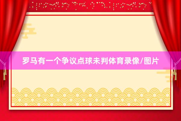 罗马有一个争议点球未判体育录像/图片