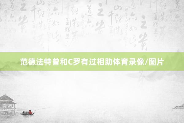 范德法特曾和C罗有过相助体育录像/图片