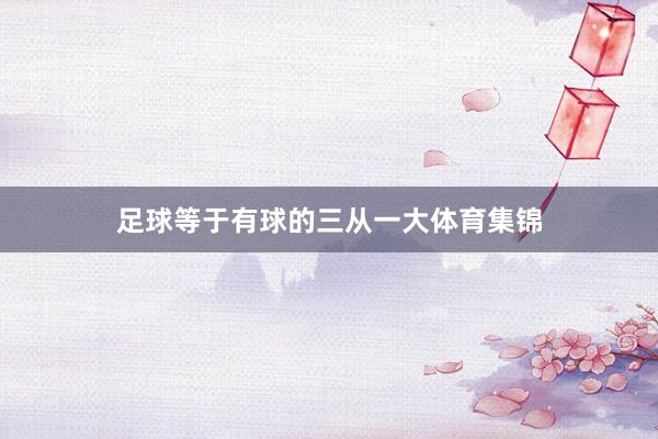 足球等于有球的三从一大体育集锦