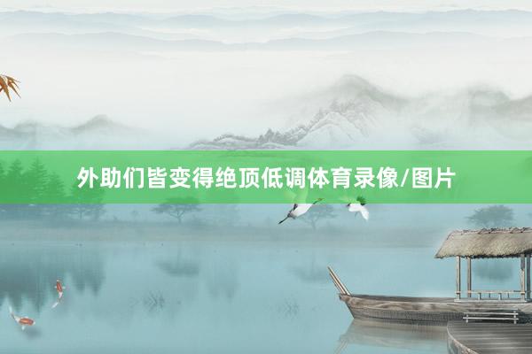 外助们皆变得绝顶低调体育录像/图片