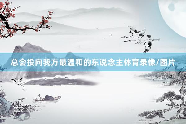 总会投向我方最温和的东说念主体育录像/图片