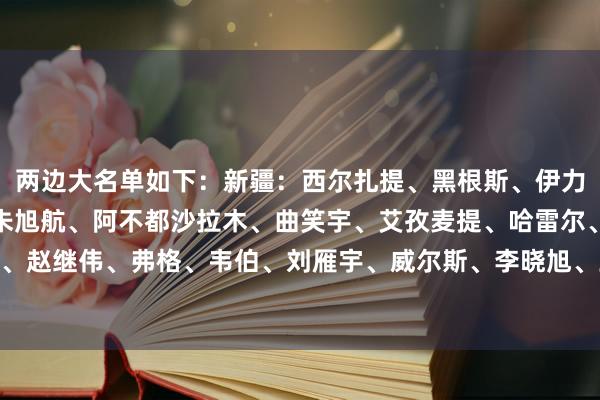 两边大名单如下:新疆:西尔扎提、黑根斯、伊力福拉提、劳森、杨芮、朱旭航、阿不都沙拉木、曲笑宇、艾孜麦提、哈雷尔、葛浩然辽宁:付豪、赵继伟、弗格、韦伯、刘雁宇、威尔斯、李晓旭、王岚嵚、鄢手骐、李虎翼、张镇麟、奥利弗 体育赛事直播