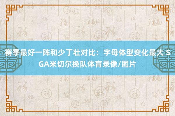 赛季最好一阵和少丁壮对比：字母体型变化最大 SGA米切尔换队体育录像/图片