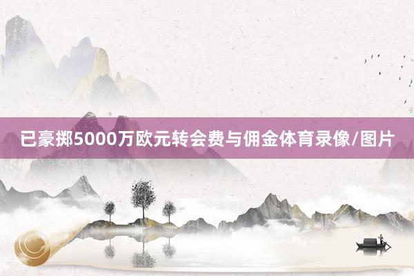 已豪掷5000万欧元转会费与佣金体育录像/图片